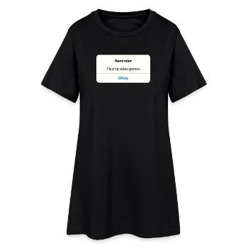 C’est parti ! T-shirt - Cadeau parfait pour les joueurs - Robe T-shirt Femme - noir - Devant