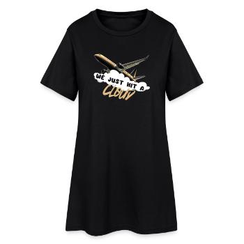We Just Hit a Cloud - Women’s T-Shirt Dress - black - Front