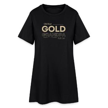 Édition Old But Gold Grandpa - Robe T-shirt Femme - noir - Devant