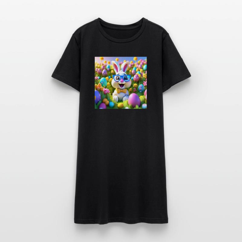 Easter, Easter, Happy Easter, Chocolate Eggs Women’s T-Shirt Dress