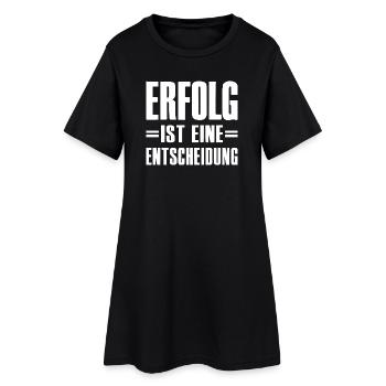 Le succès est une décision Entrepreneur Startup - Robe T-shirt Femme - noir - Devant