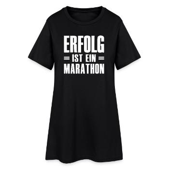 Success is a marathon founder entrepreneur - Women’s T-Shirt Dress - black - Front