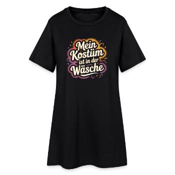 Le costume est dans le déguisement de carnaval de Lingerie Cologne - Robe T-shirt Femme - noir - Devant