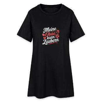 Meine Oboe kann zaubern Klassik Orchester Oboistin - Frauen T-Shirt-Kleid - Schwarz - Vorne
