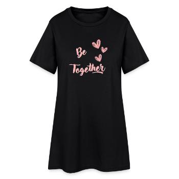 BE TOGETHER bis - Robe T-shirt Femme - noir - Devant