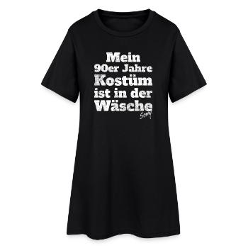Mon costume des années 90 dans la soirée à thème de la lingerie - Robe T-shirt Femme - noir - Devant