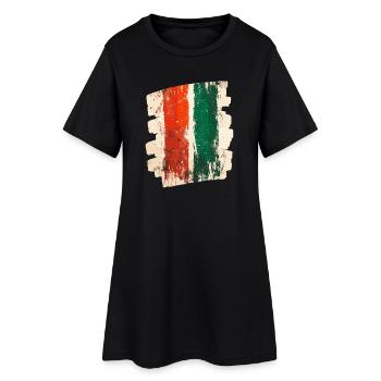 Drapeau italien Italie - Robe T-shirt Femme - noir - Devant