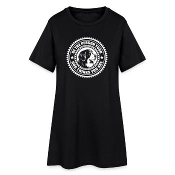 Berner Sennenhund - Soyez la personne que votre chien... - Robe T-shirt Femme - noir - Devant