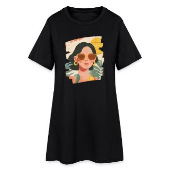 Détente Méditation Prendre soin de soi - Robe T-shirt Femme - noir - Devant