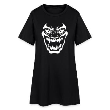 Bold Horror Mask - Women’s T-Shirt Dress - black - Front