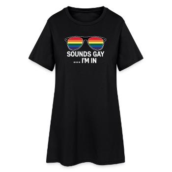 Déclaration de fierté amusante - Robe T-shirt Femme - noir - Devant