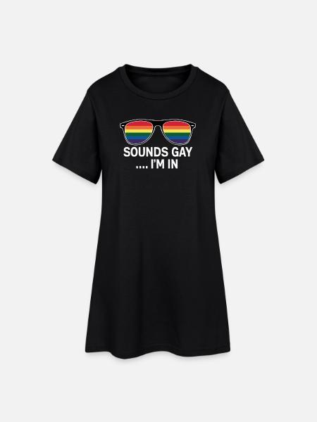Déclaration de fierté amusante - Robe T-shirt Femme - noir
