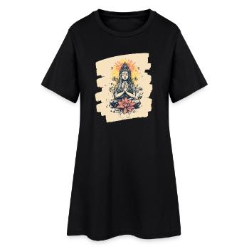 Yoga Namaste Méditation - Robe T-shirt Femme - noir - Devant