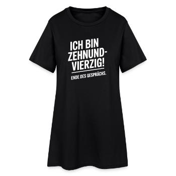 Ich bin Zehnundvierzig Geschenk Für 50. Geburtstag - Frauen T-Shirt-Kleid - Schwarz - Vorne