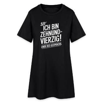 Ich bin Zehnundvierzig Geschenk Für 50. Geburtstag - Frauen T-Shirt-Kleid - Schwarz - Vorne