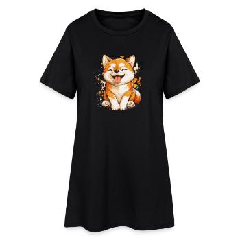 Shiba Inu - Robe T-shirt Femme - noir - Devant