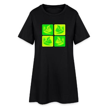 Jet Ski Action - Surfez sur la vague - Robe T-shirt Femme - noir - Devant