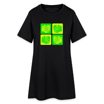 Appareil photo – Appareil photo Pop Art - Robe T-shirt Femme - noir - Devant