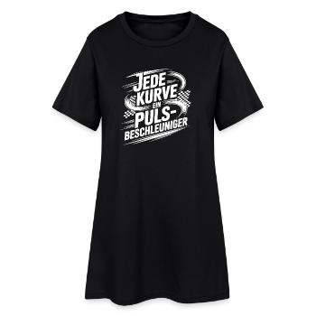 Chaque courbe est un accélérateur d’impulsions - Robe T-shirt Femme - noir - Devant