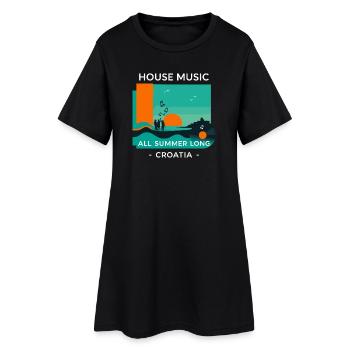 Croatie House Music - Robe T-shirt Femme - noir - Devant