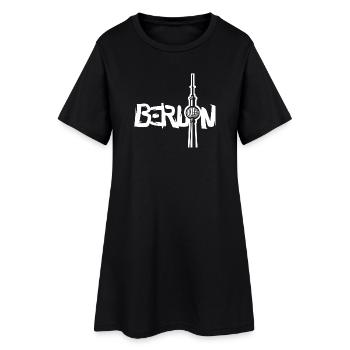 Graffiti Berlin - Berliner Fernsehturm - Frauen T-Shirt-Kleid - Schwarz - Vorne