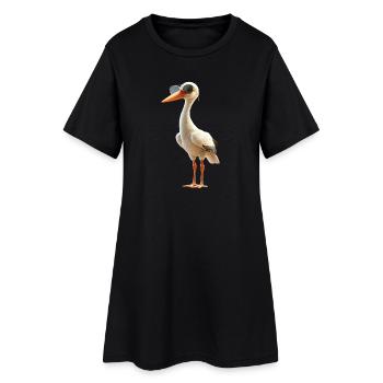 Amoureux des cigognes Cigognes blanches Cigognes géantes Cigognes - Robe T-shirt Femme - noir - Devant