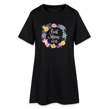 Best Mom ever - Frauen T-Shirt-Kleid - Schwarz - Vorne