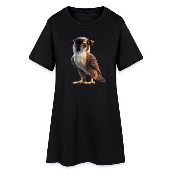 Faucon crécerelle Faucon Chasse Faucon pèlerin Faucon mignon - Robe T-shirt Femme - noir - Devant