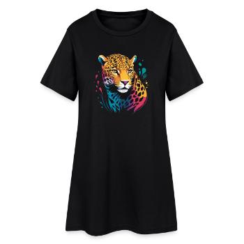 Jaguar Head RENDU - Robe T-shirt Femme - noir - Devant