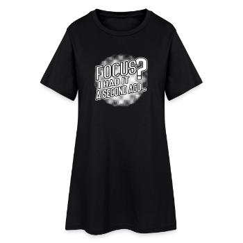 Concentration ? Je l’ai eu il y a une seconde – humour cérébral - Robe T-shirt Femme - noir - Devant