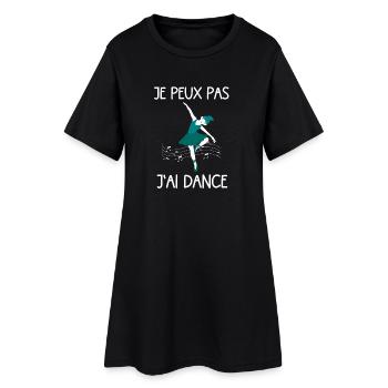 je peux pas jai dance idée cadeau amusante - Robe T-shirt Femme - noir - Devant