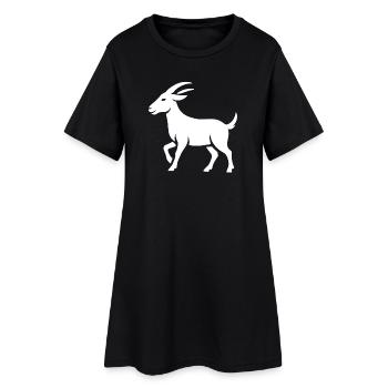 Bouc - Robe T-shirt Femme - noir - Devant