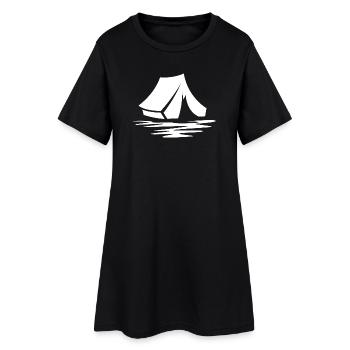 Symbole de la tente pour les amateurs de plein air et les randonneurs - Robe T-shirt Femme - noir - Devant