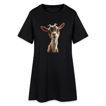 Chèvre Chèvre domestique Capricorne Chèvre Chèvre Chèvre mignonne - Robe T-shirt Femme - noir - Devant