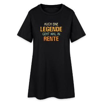 Même une légende prend sa retraite rétro - Robe T-shirt Femme - noir - Devant