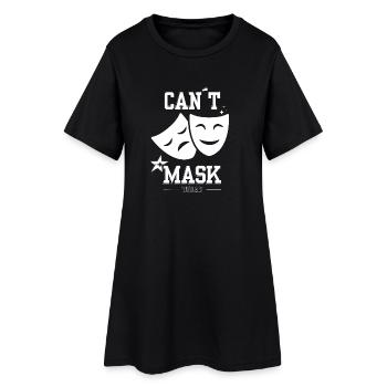 Impossible de masquer aujourd’hui – Drain d’énergie neurodivergente - Robe T-shirt Femme - noir - Devant