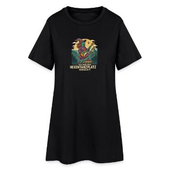 Hexentanz Rock auf Hexentanzplatz - Frauen T-Shirt-Kleid - Schwarz - Vorne