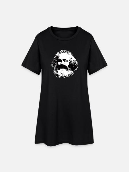 Karl Marx T-Shirt - Women’s T-Shirt Dress - black