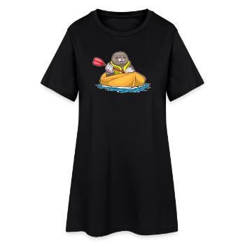 Petite Bateau Mole - Robe T-shirt Femme - noir - Devant