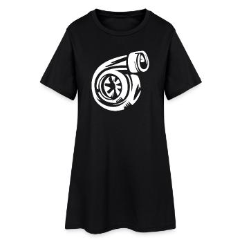 Boost Cartoon - Car and Racing Tuner Icon - Women’s T-Shirt Dress - black - Front