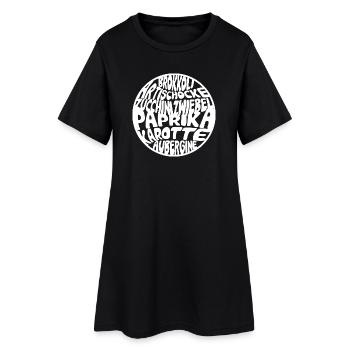 Vegetable soup - Women’s T-Shirt Dress - black - Front