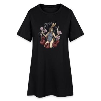 Ostara's Spring Greetings - Women’s T-Shirt Dress - black - Front