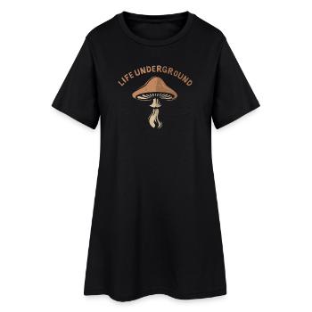 la vie souterraine Pilz - Amis de la nature et de la forêt - Robe T-shirt Femme - noir - Devant