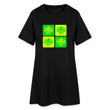 Pop Octopus – Style marin - Robe T-shirt Femme - noir - Devant