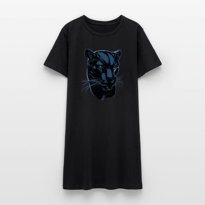 Panthère Léopard Grand Chat Mignon Gros Chat Panter Robe T-shirt Femme