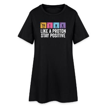 Physics Positive Stay Fun - Women’s T-Shirt Dress - black - Front