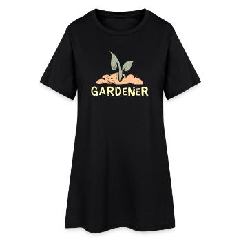 Jardiniers passionnés - plantes et fleurs - Robe T-shirt Femme - noir - Devant