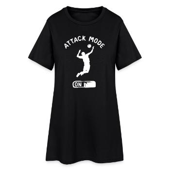 mode attaque Volley-ball - Joueurs de beach-volley - Robe T-shirt Femme - noir - Devant