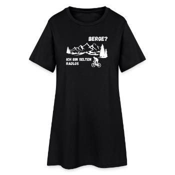 Montagnes? Pas de problème pour moi motard - Robe T-shirt Femme - noir - Devant