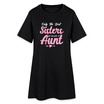 Seules les meilleures sœurs sont promues au rang de tante - Robe T-shirt Femme - noir - Devant